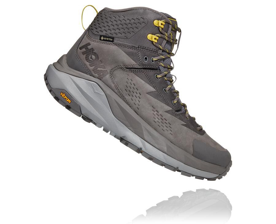 Hoka One One Hiking Boots Mens Grey - Kaha GORE-TEX - 39470ECFY